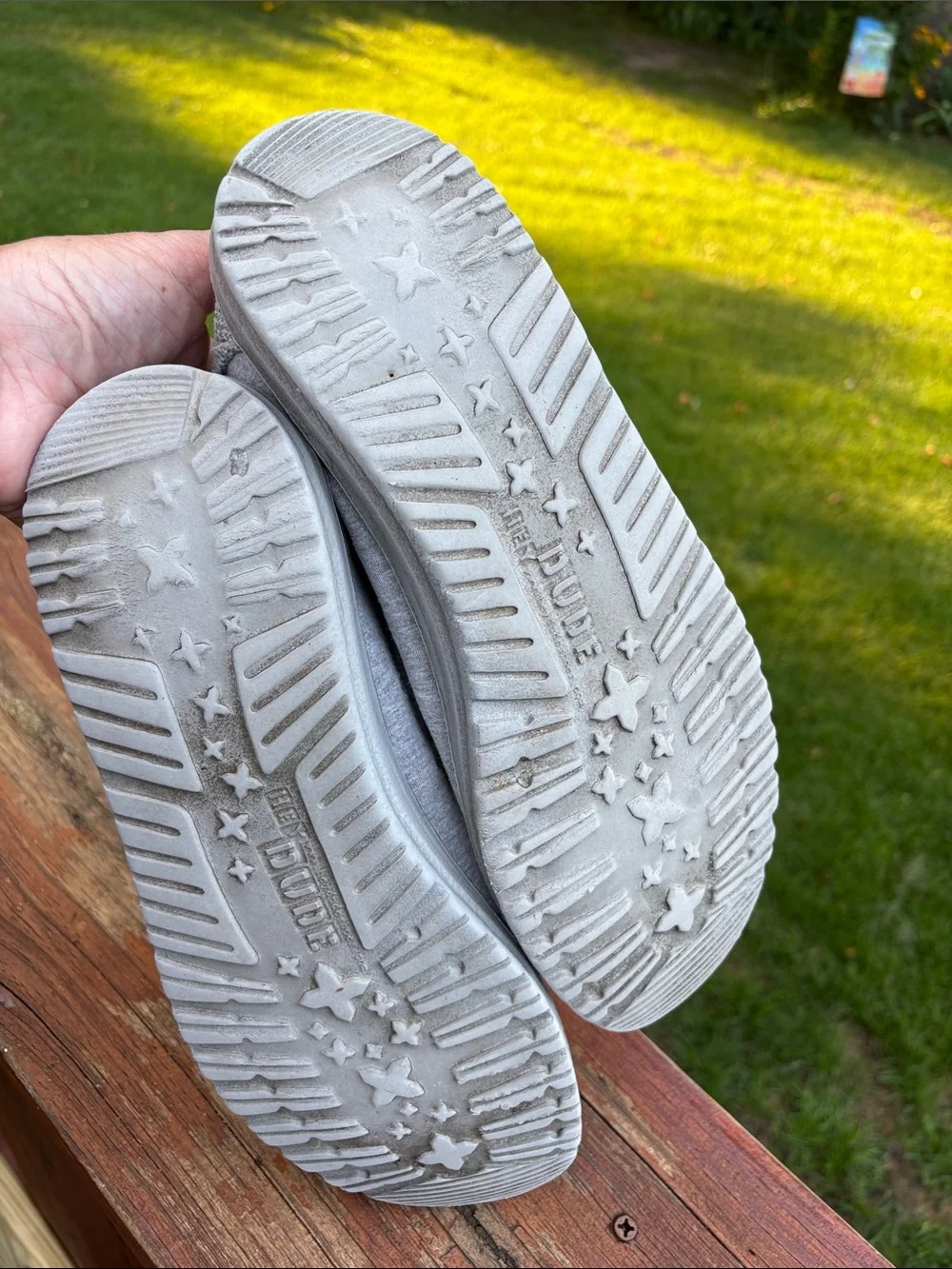 Hey Dude Light Gray Slip-On Loafers